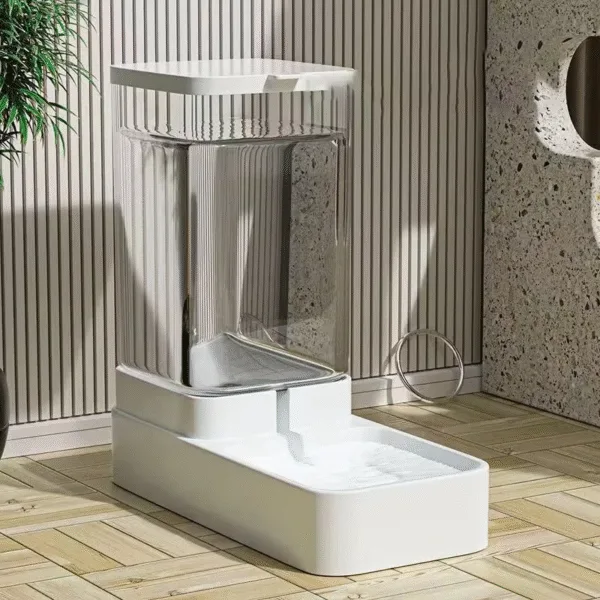 Automatic Feeder Transparent Automatic Gravity Cat Water Bowl High Capacity Food Storage Container Cat and Dog Accessories